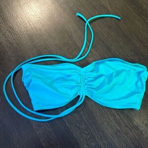 Shade & Shore 34DD underwire bikini top tie neck